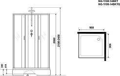 Niagara Душевая кабина Classic NG-1108-14BKT – фотография-16